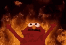 Elmo in Flames